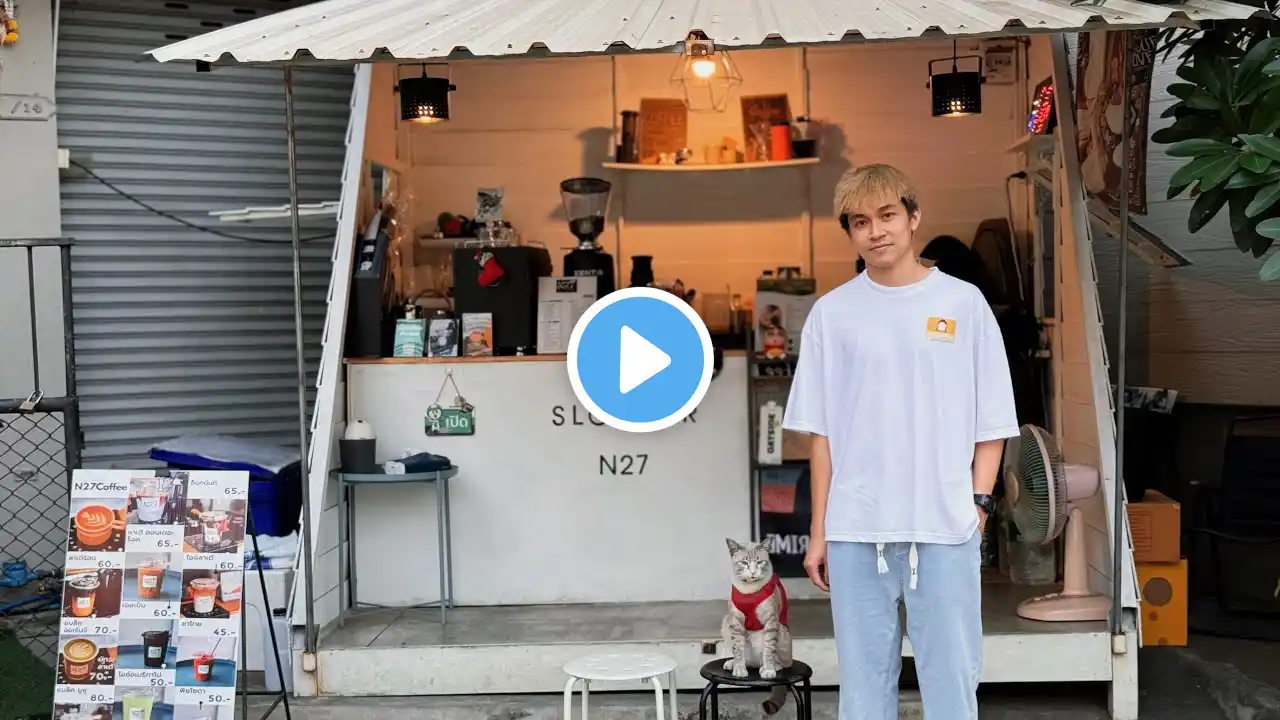 Cafe Vlog Mini Coffee Shop Cat Bar Kopi Barista Dream Small Business Ideas Relaxing Mood Street Food
