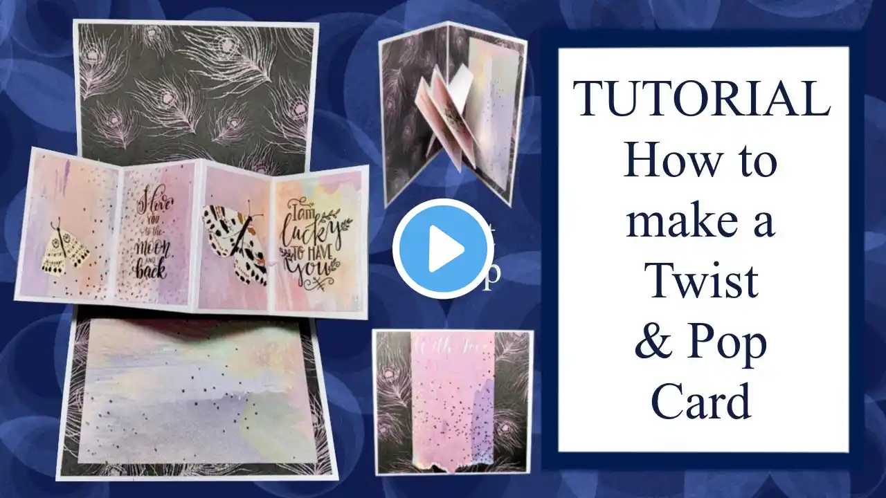 How to Tutorial Twist and pop card DIY card making craft. Pop up card Birthday Anniversary etc.