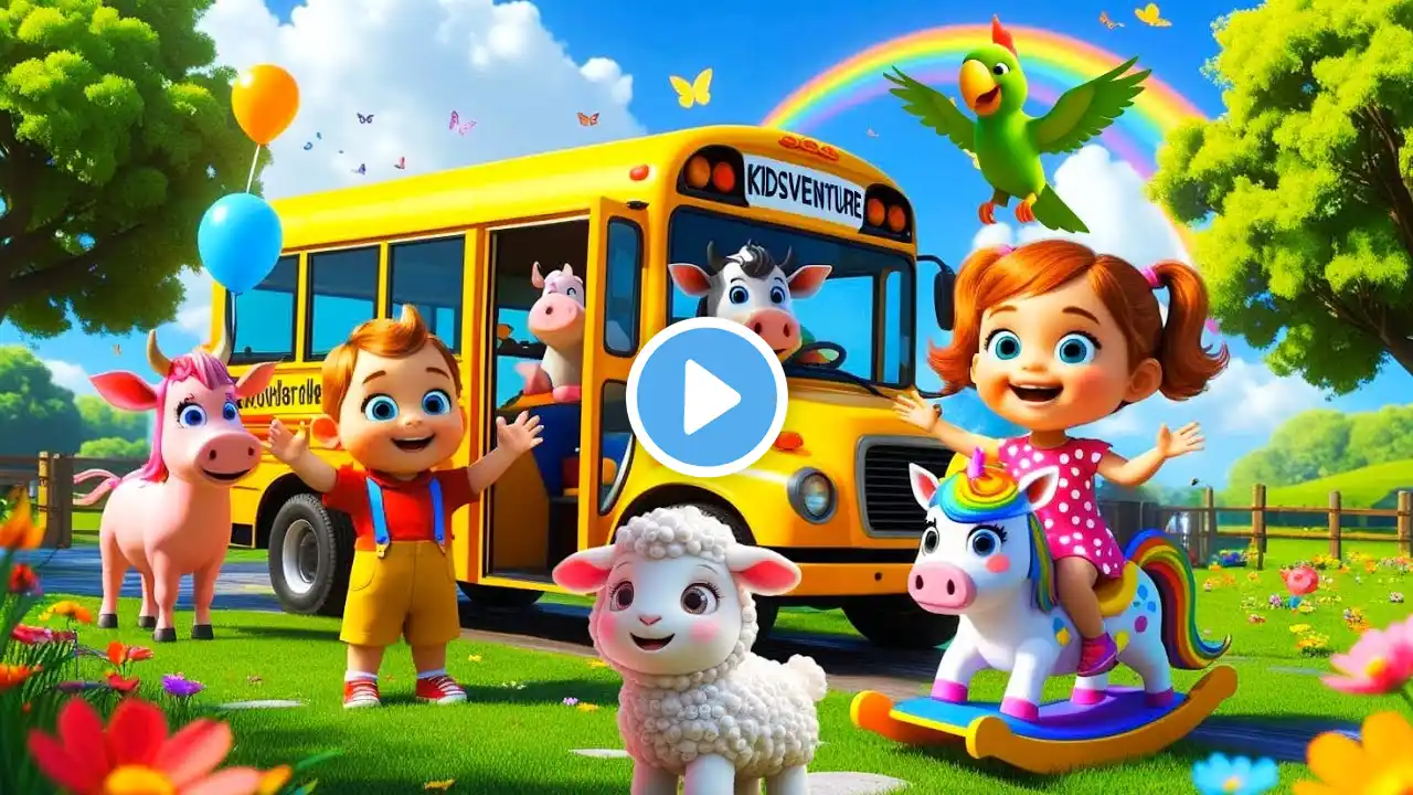 Yes Yes Playground + Wheels On The Bus + Merry Had A Little Lamb | 🚌🐑✨ 3d Cartoon For Toddlers |