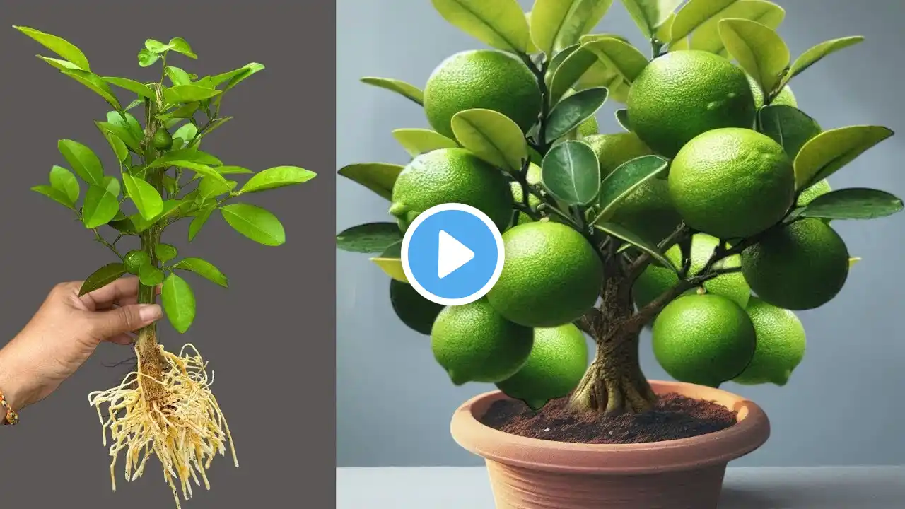 LIVE 🔴 Great Technique For Grafting Lemon Trees Using Bananas, how to growing Lemon trees