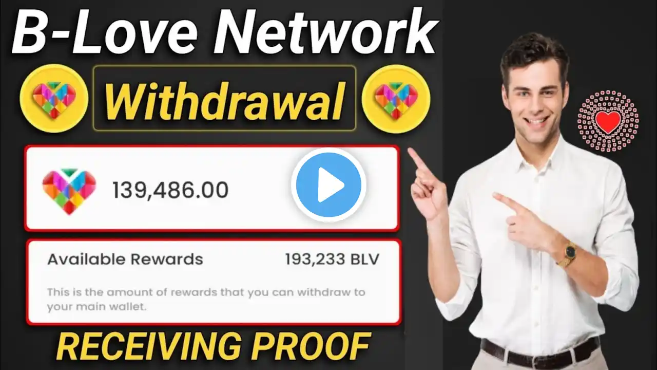 B Love Network withdrawal Receiving Proof - BLV Token Good News - MK MultiTech