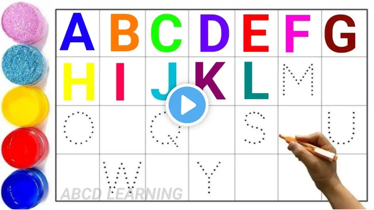 ABC for kids |Alphabet writing for kids |A to Z |write the alphabet along the dotted line |ABCD 127