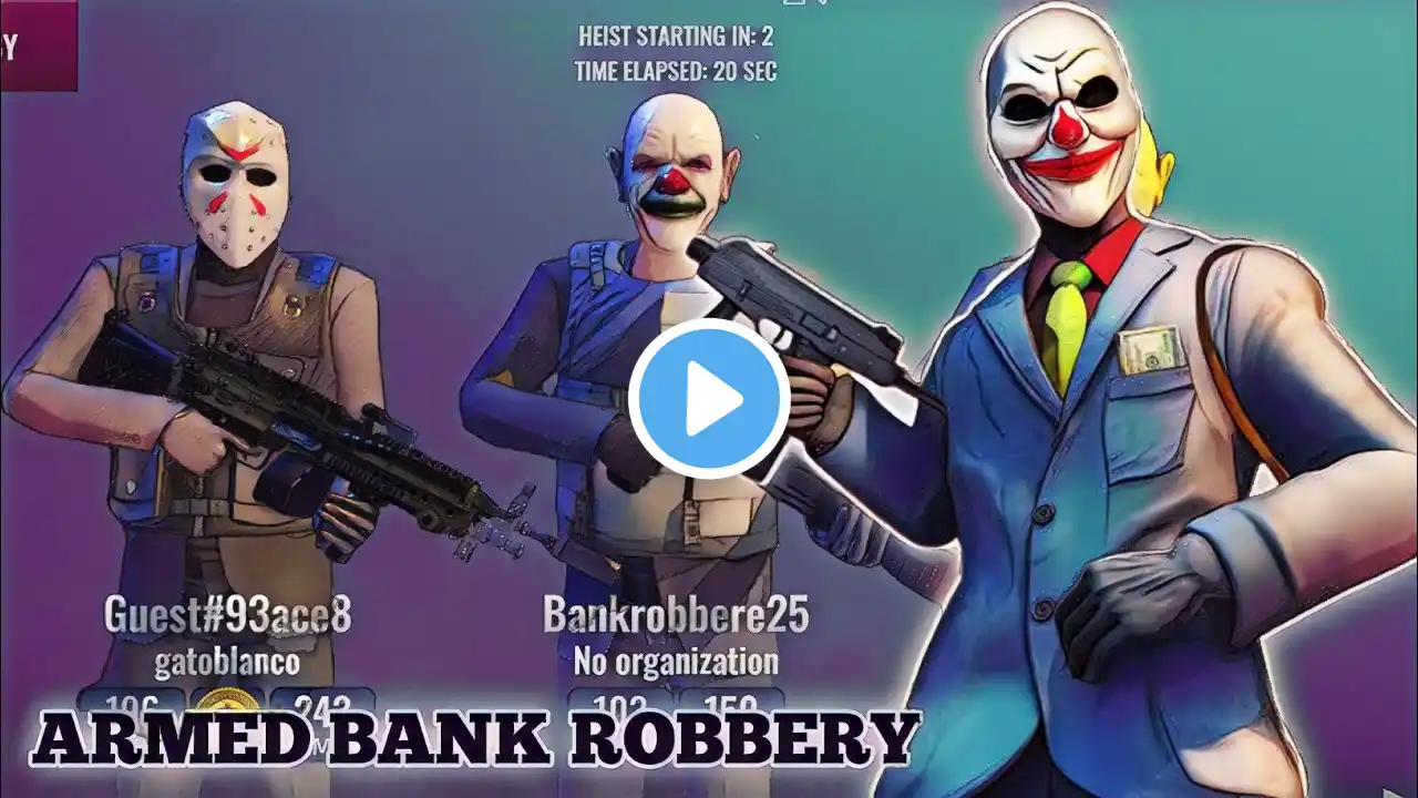 Joker Gang Armed Heist Bank Robbery Android gameplay 2024 Ep1