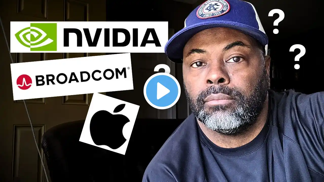 Nvidia Stock vs. Apple Stock (Broadcom 10:1 split) Let's Talk LIVE!