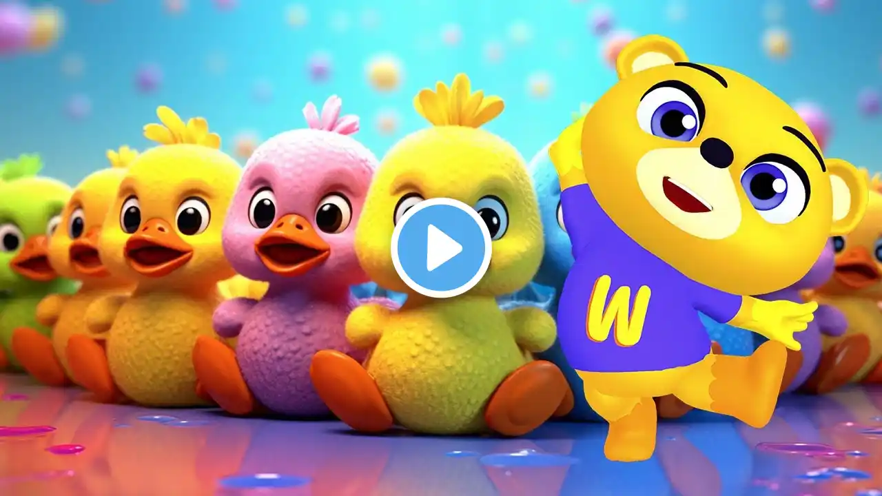 Five Little Ducks & Bubble Bath Song + Nursery Rhymes for Babies | Winnie The Pooh