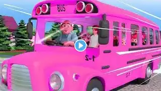 "Wheels on the bus" with animals phonic song for toddlers+more popular nursary rhymes&kids songs