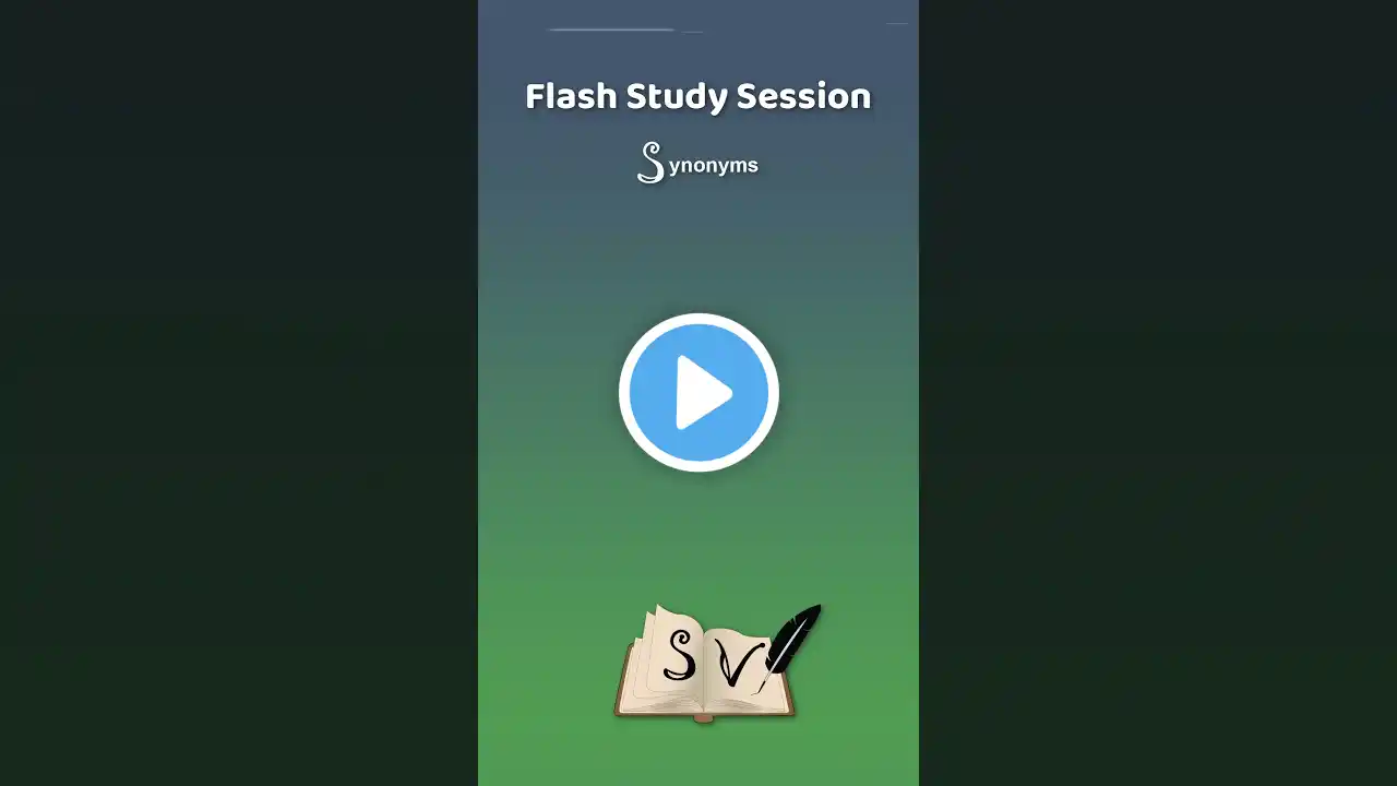 FLASH STUDY SESSION - Synonyms #shorts #viable