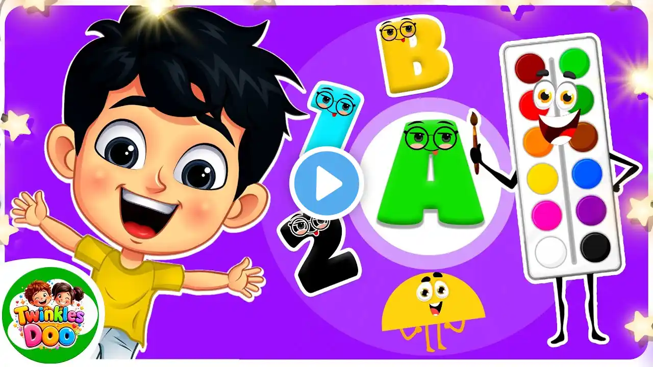 Baby Learning Videos 3: Learn To Talk, Learn First Words, Toddler Kids Songs, Colors & Dance