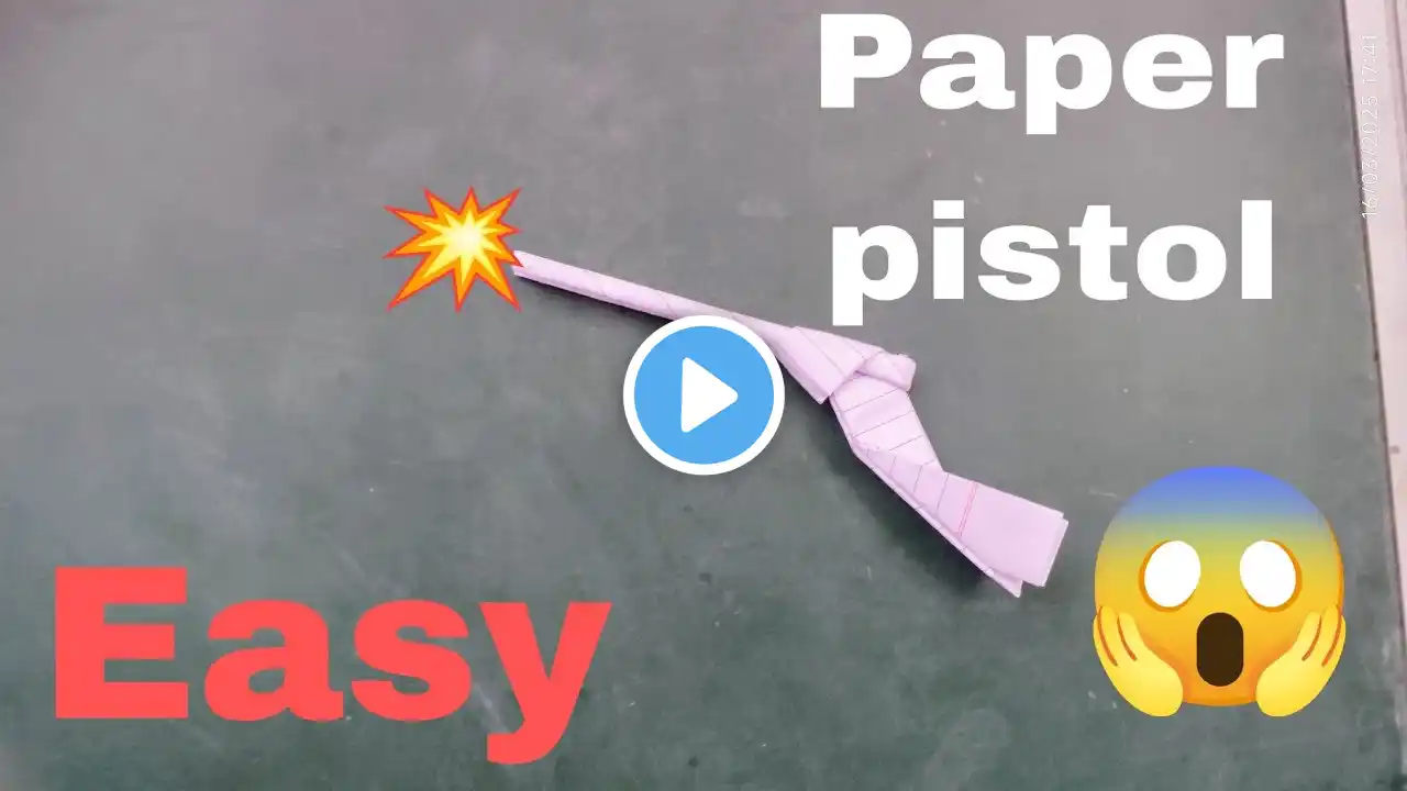 How To Make a Paper Pistol???😱