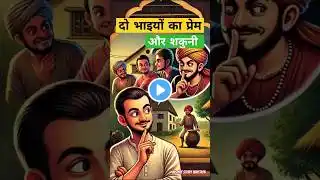 दो भाइयों का प्रेम और शकुनि। story in Hindi #hindistories #hindikahanian #shorts