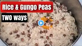 Gungo Peas and Rice|Jamaican Rice and Peas Recipe