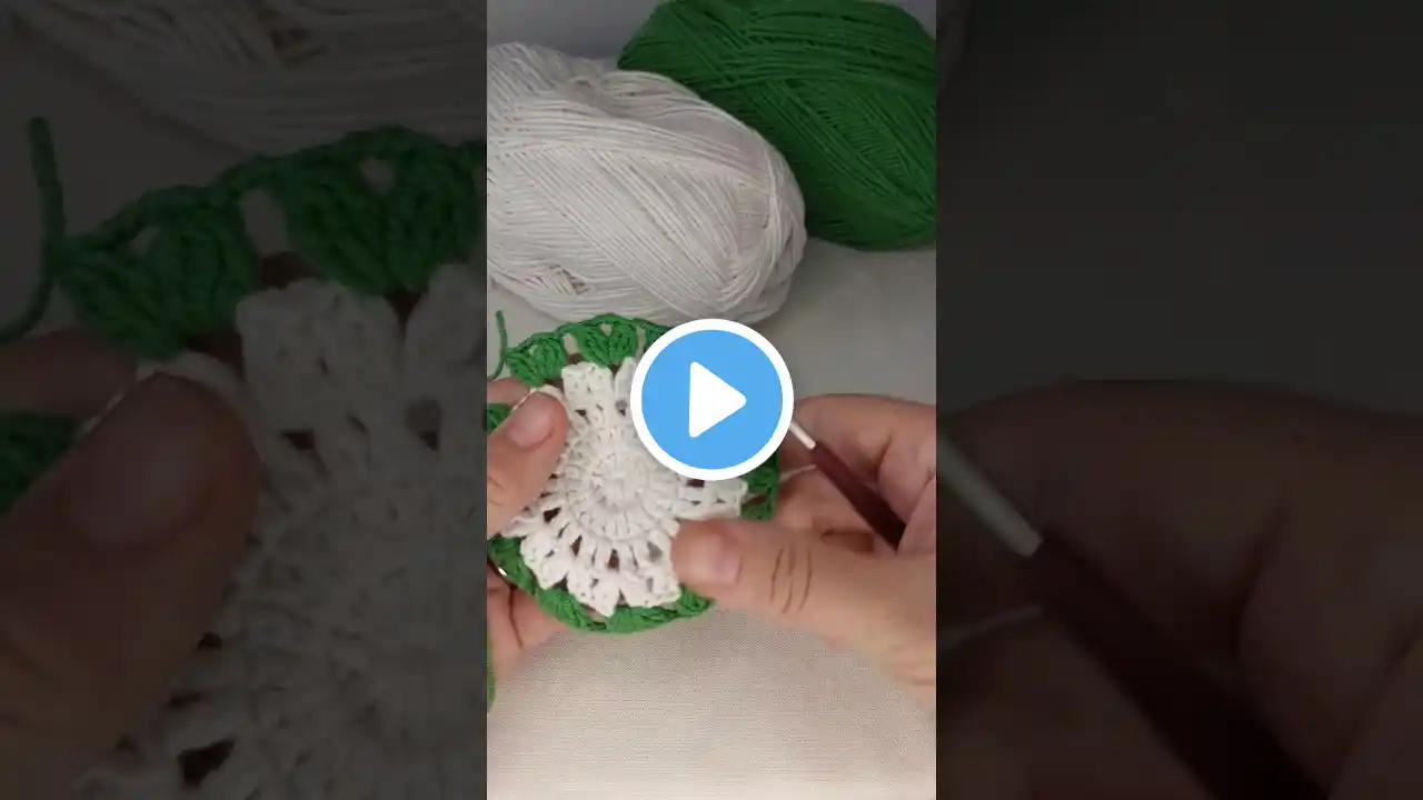 Colorful Flower Coasters for Coffee Cups Motif #crochet #knitting