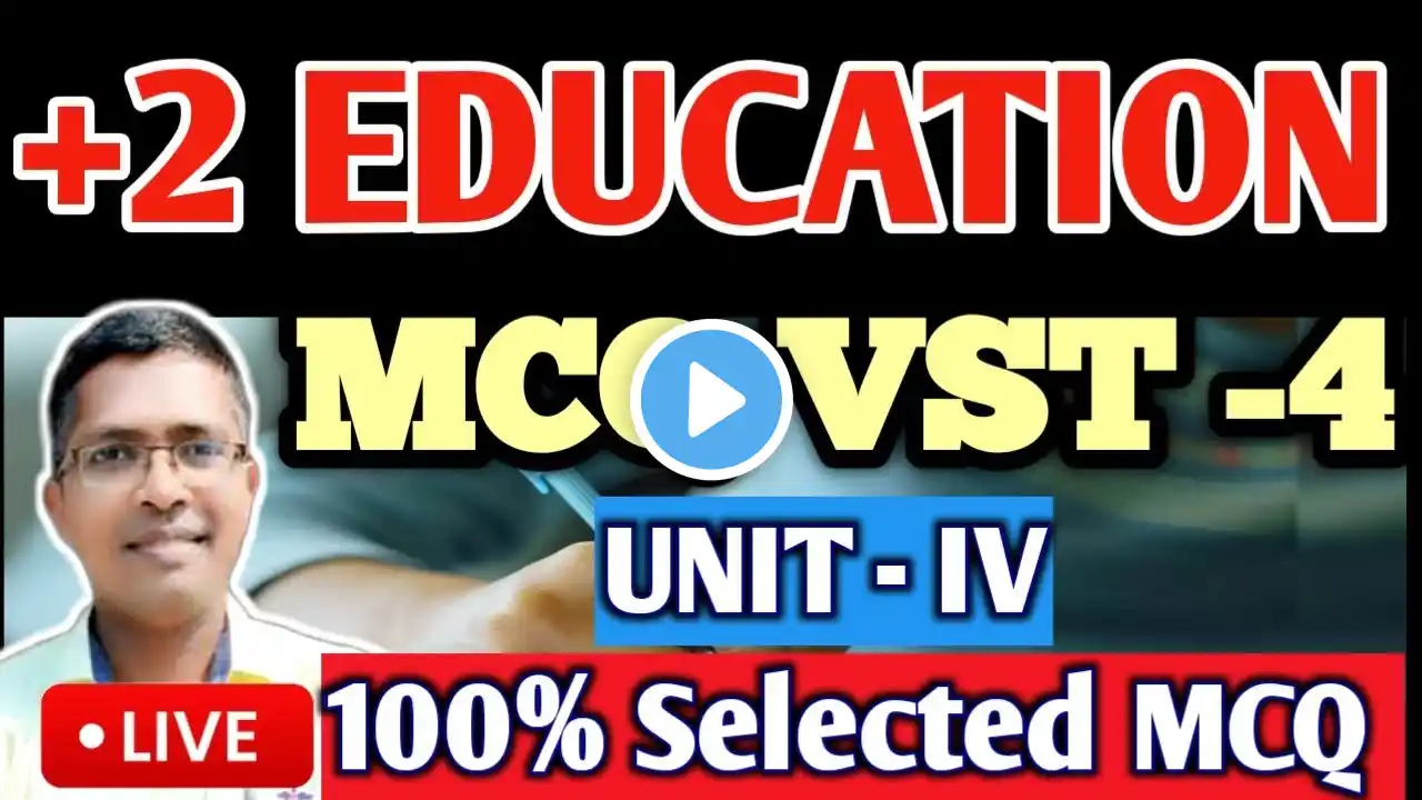 +2 Education mcq vst 4 unit 4 | chse exam question paper 2025  #answerkey #hksir #chseodisha