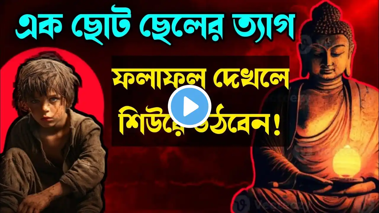 এক ছোট ছেলের ত্যাগের ফলে তার ফলাফল দেখলে চমকে যাবেন! goutam buddha moral story