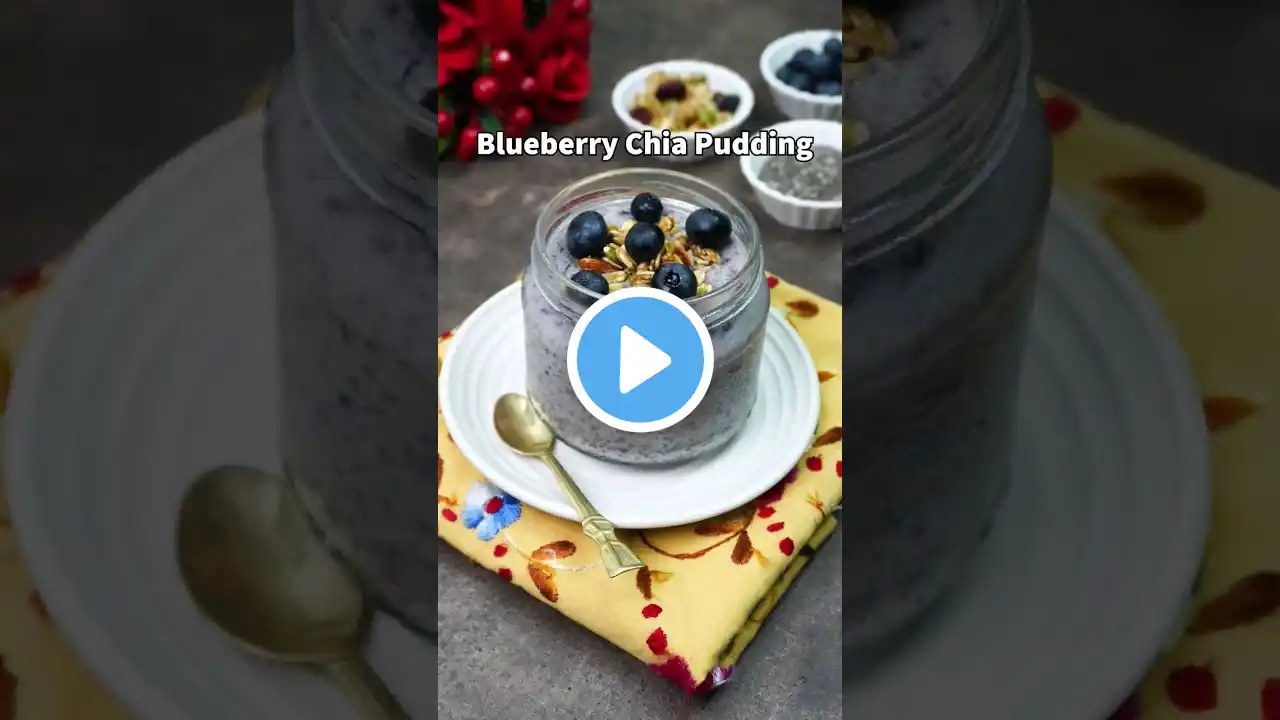 Blueberry Chia Pudding #shorts