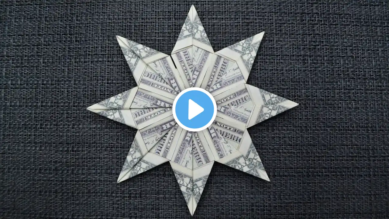 My MONEY SNOWFLAKE | Origami for Christmas | Dollar Origami | Tutorial DIY by NProkuda