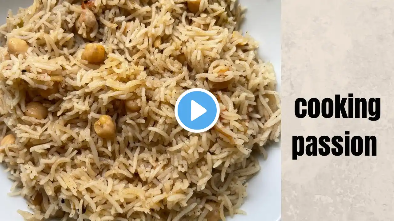 desgi chana pulao recipe | chany waly chawal banane ka tarika | cooking passion