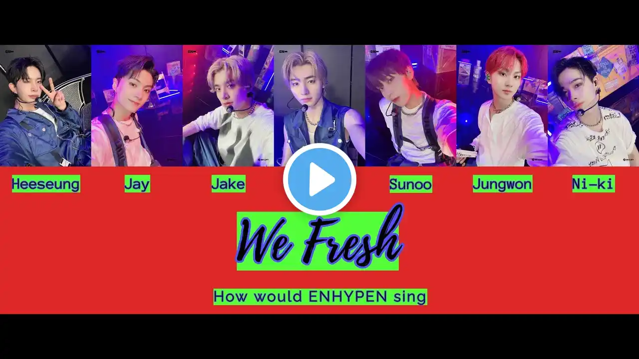 HOW WOULD ENHYPEN SING - Kep1er We Fresh (+Lyrics)