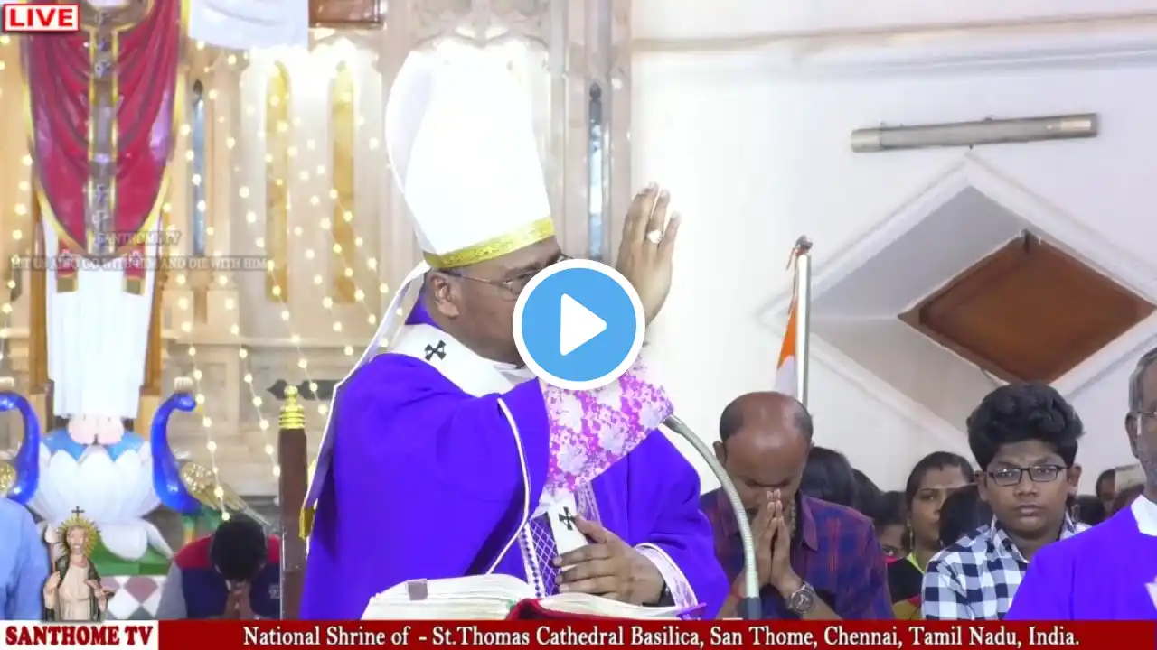 🔴 Live | Ash Wednesday I Archbishop Holy Mass from Shrine Basilica in Tamil (17-02-2021 @ 11:00 a