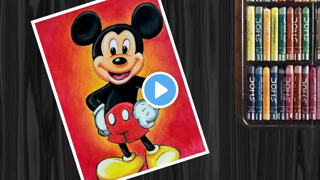 Easy Mickey Mouse Cartoon Drawing | Easy Mickey Mouse Drawing Step by Step