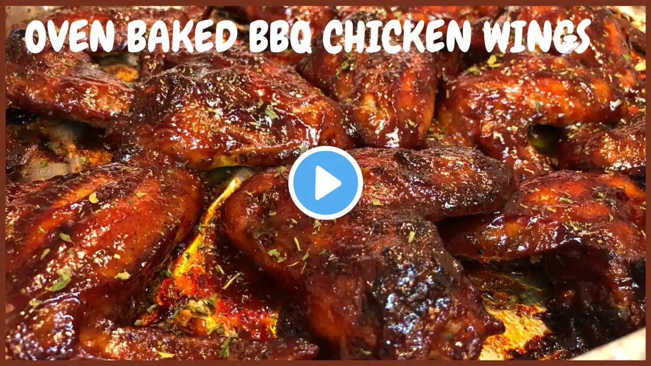 Easy Oven Baked BBQ Chicken Wings | Baked Chicken Recipe