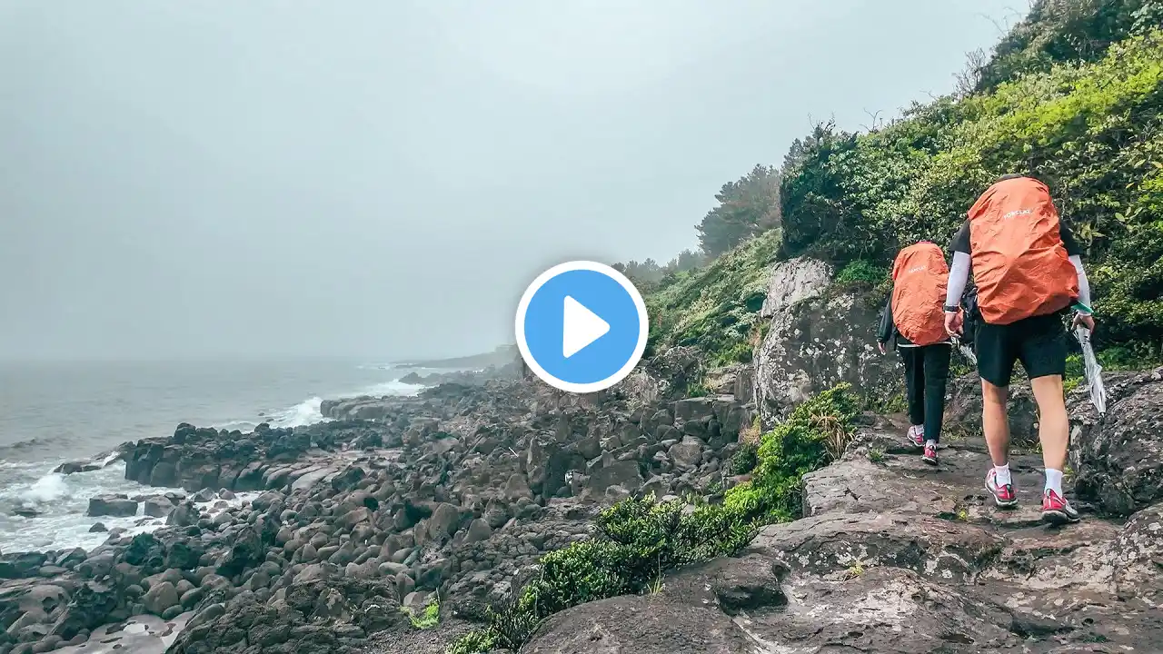 (SUB) 437km Around Jeju β Day 4: 29km Journey β Hard, but Worth It