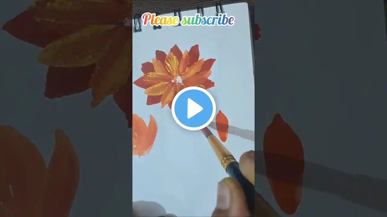 Flower painting #art # #painting #drawing #acrylicpainting #acrylic#viral#trending#shorts#shortfeed