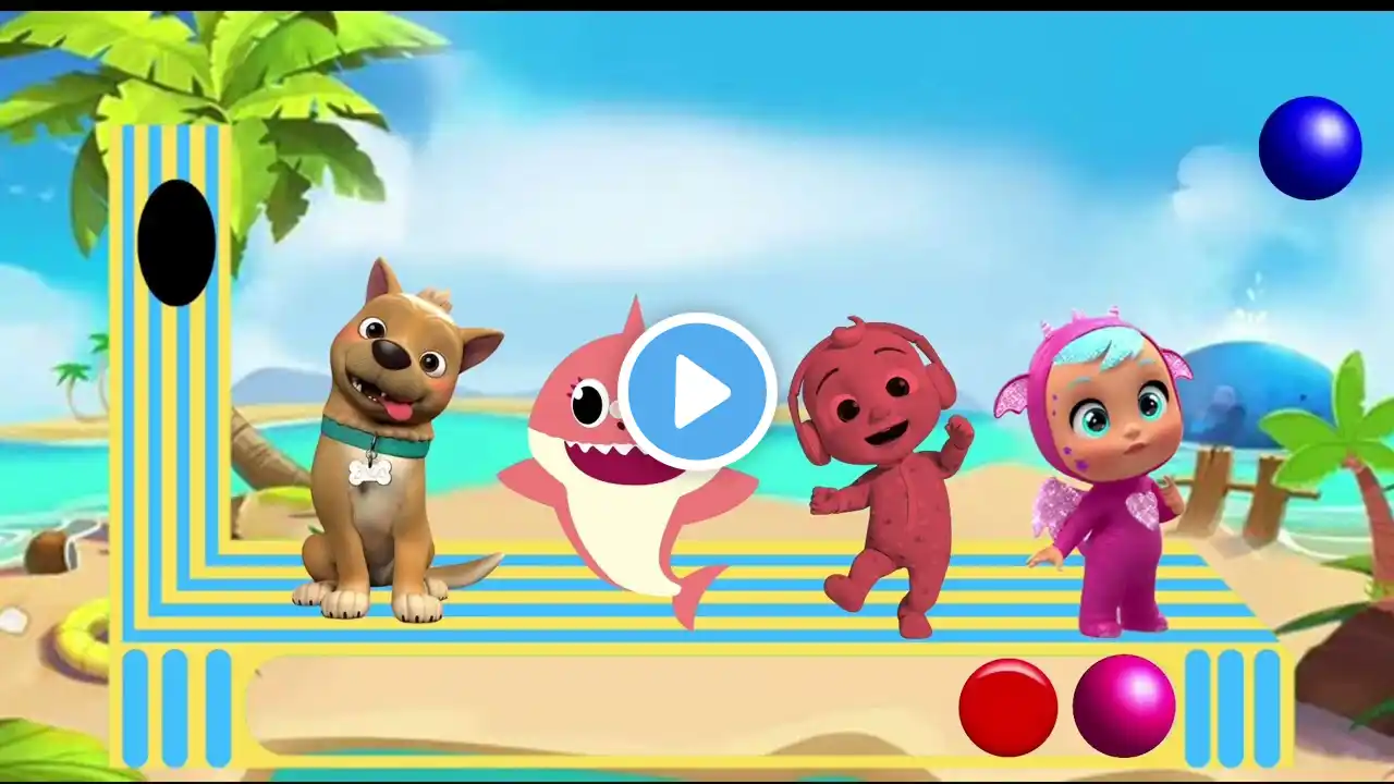 Baby Shark Learns Colors |CoComelon Nursery Rhymes & Kids Songs #cocomelon #kidssong #111