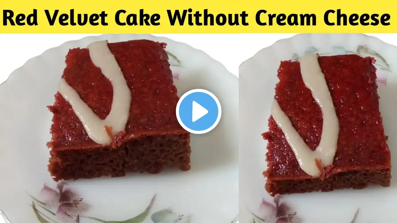 Red Velvet Brownies Without Cream Cheese | Eggless Red Velvet Cake | Kitchen With Memon