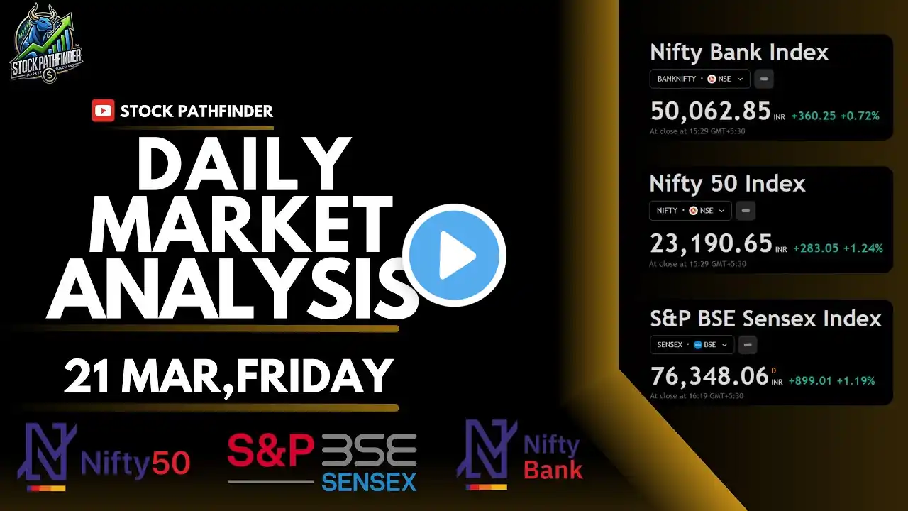 Nifty Prediction and Bank Nifty Analysis for Friday | 21 March | Bank NIFTY Tomorrow