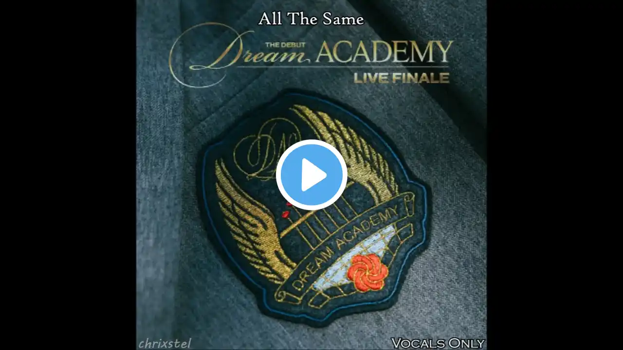 The Debut: Dream Academy - All The Same [Vocals Only]