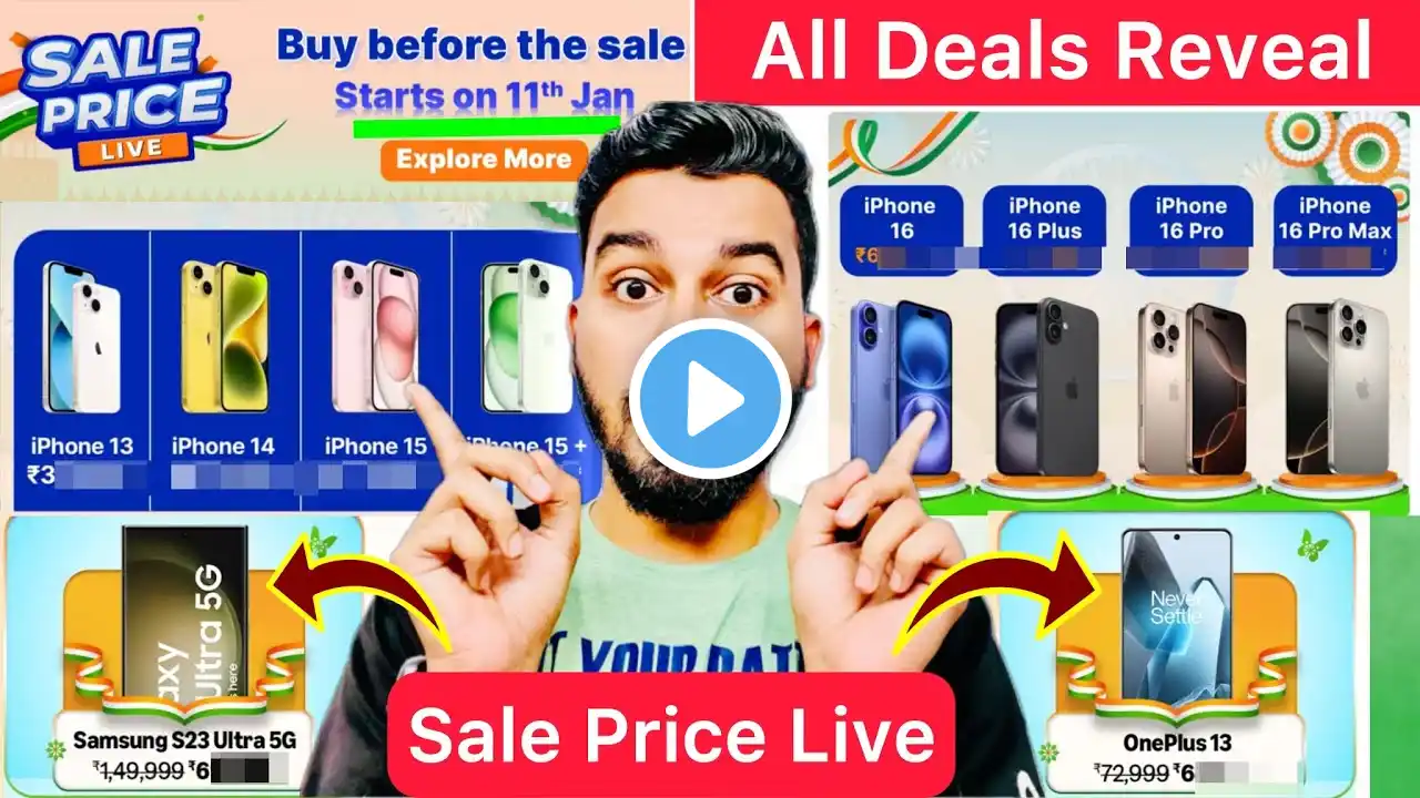 Finally All iPhones Price Reveal | Samsung S23 & Oneplus 13 | Bank Cards | IPhone 15 & 16