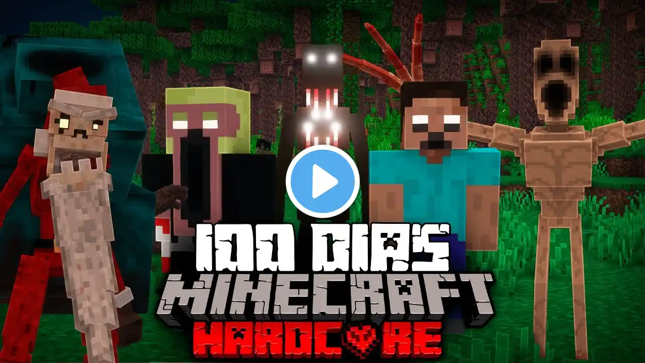 Sobrevivi 100 dias CON Los MODS Mas ATERRADORES que existen en Minecraft HARDCORE... Esto sucedió