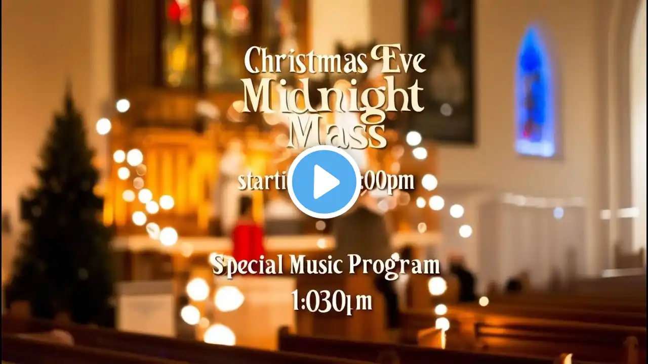 Christmas Eve Midnight Mass : December 24, 2024 10:30