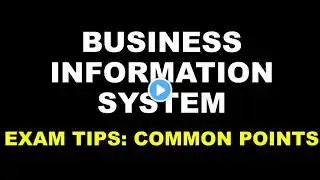 BUSINESS INFORMATION SYSTEM | EXAM TIPS | COMMIN POINTS | COMPUTER APPLICATION | BCOM | CALICUT