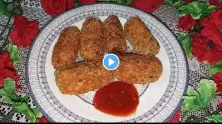 Crispy Chicken Potato Croquettes Recipe | Ramadan special recipe | Must try easy and Tasty recipe 😋