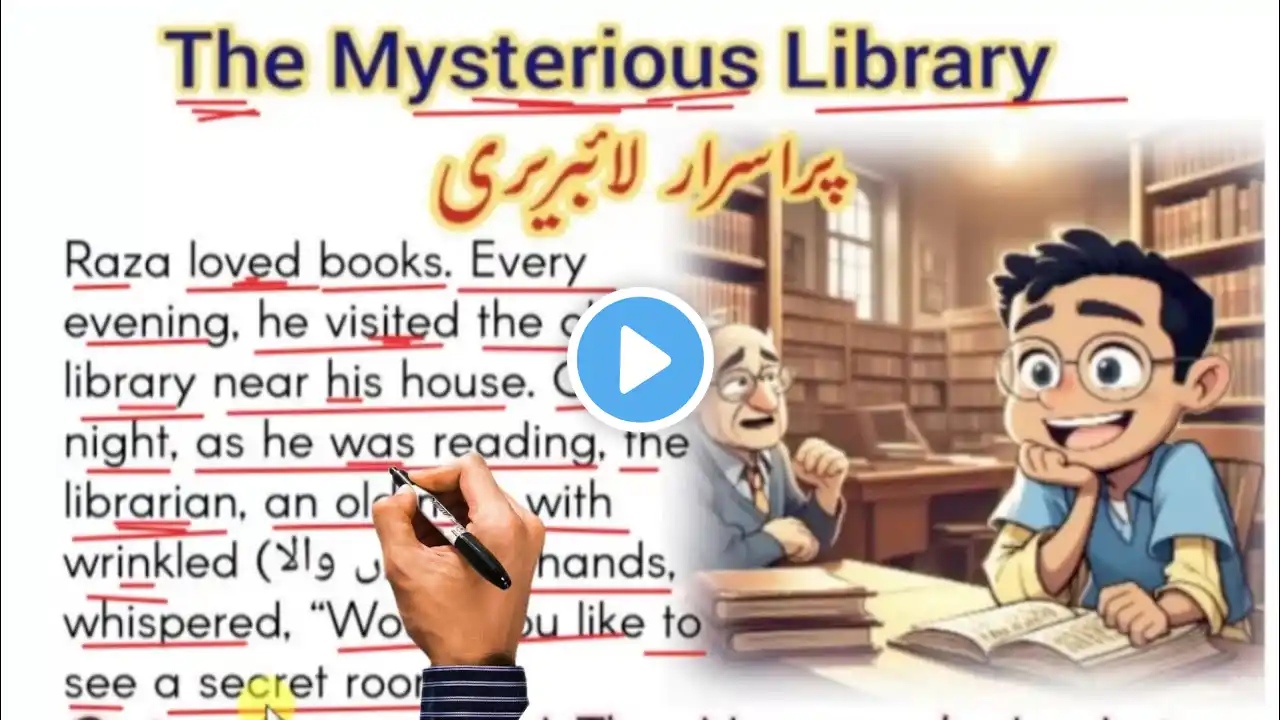 The Mysterious Library| پراسرار لائیبریری | Learn English From Stories انگریزی سھیکیں | A+Explains