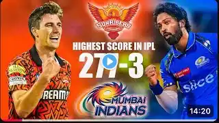 SRH VS MI 277-3 Highest Score Match Highlights | #SRH #Mumbaiindians |#IPL2025 | IPL Matches