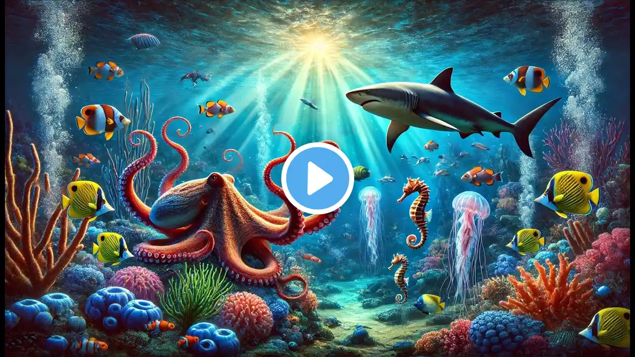 🐠🌊 Underwater Sea Animals | Fascinating Marine Life 🌊🐙 | #kidssongs