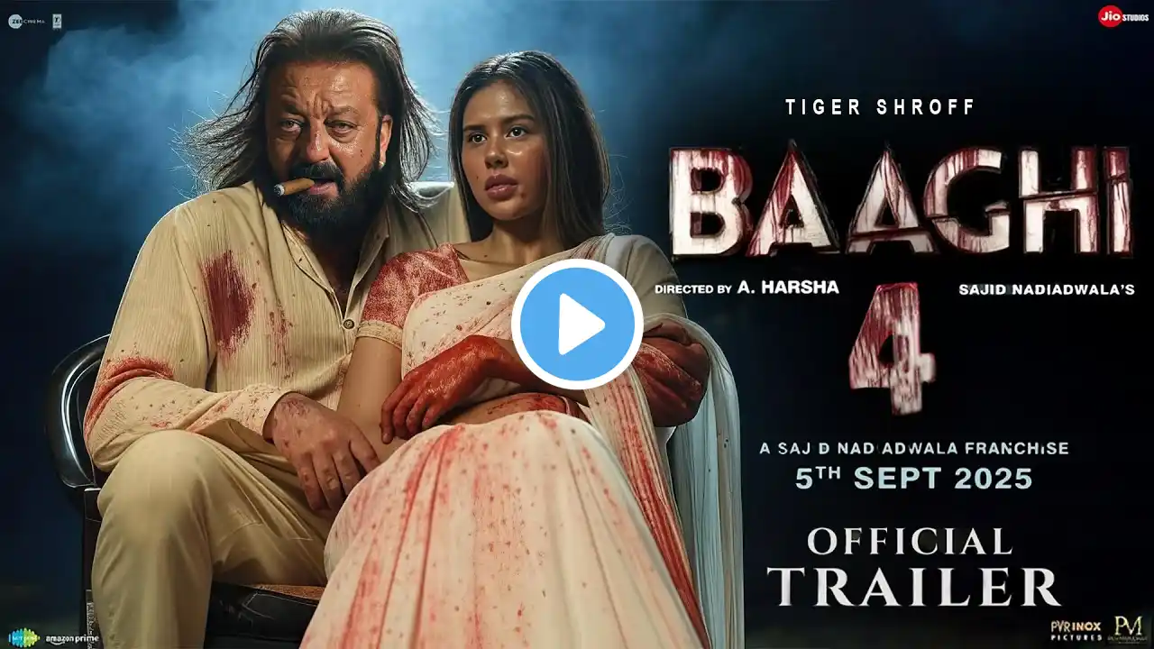 BAAGHI 4 - Hindi Trailer | Tiger Shroff | Sanjay Dutt | Sonam Bajwa | New Movie Trailer 2025