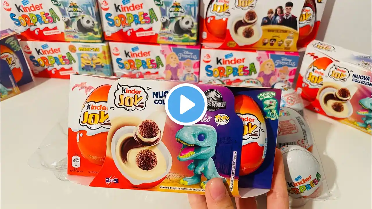 Compilation Jurassic World Kinder Joy ASMR Unboxing