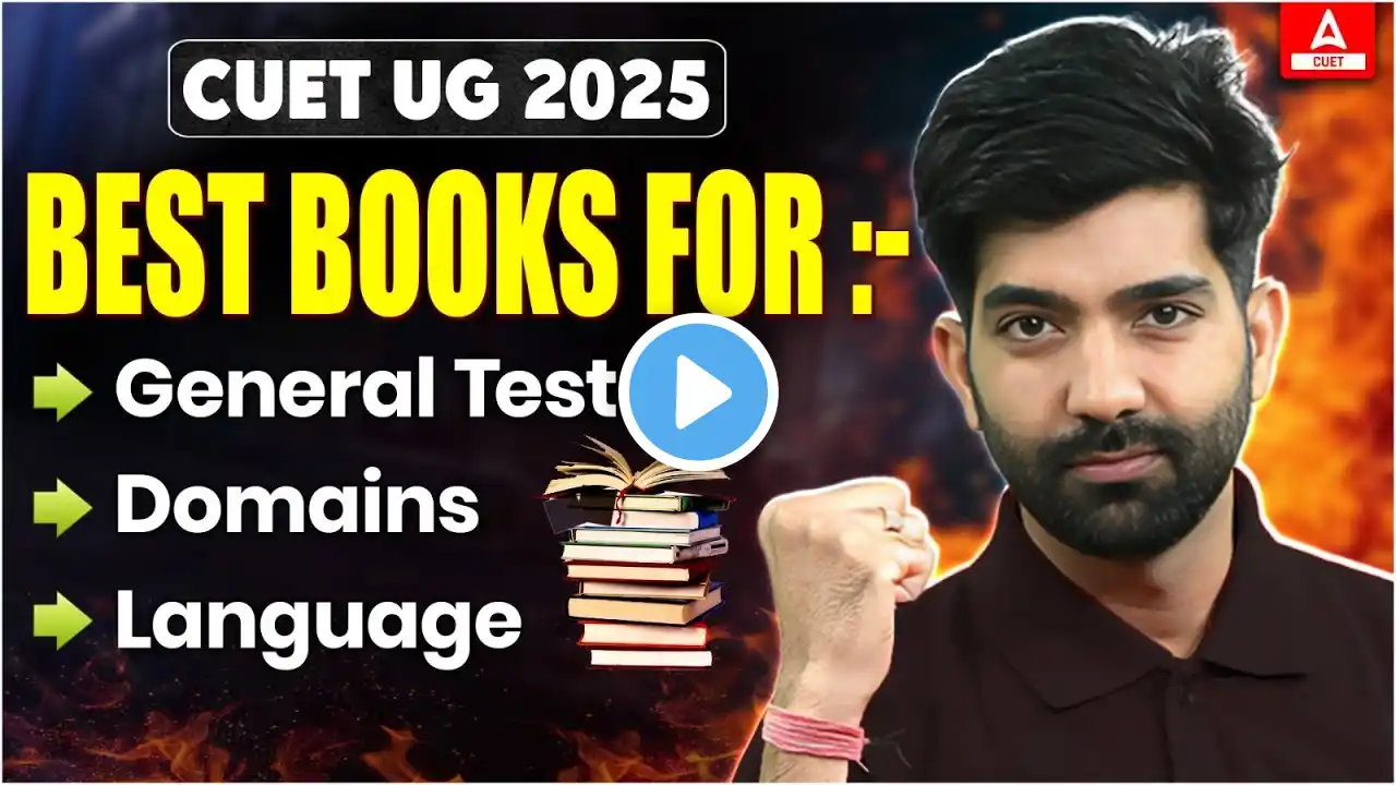 Best Books for CUET 2025๐ | General Aptitude Test , Domains & Language | How to Prepare ?