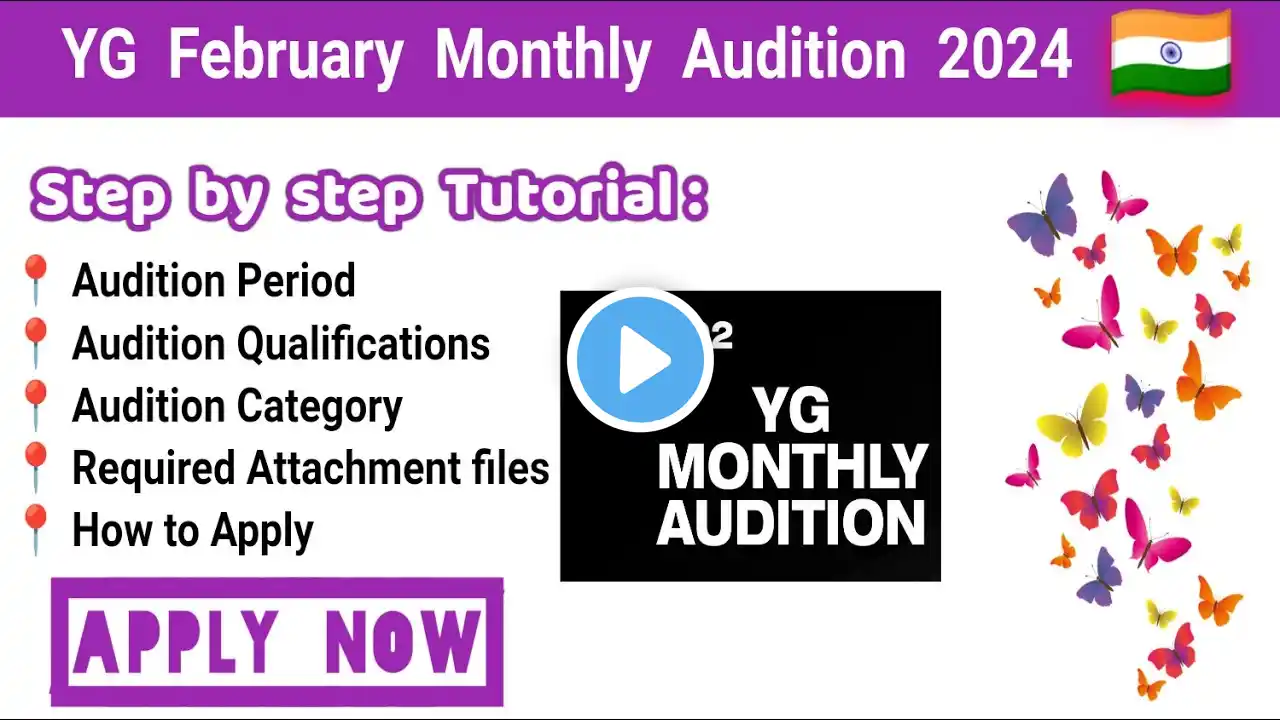 YG February Monthly Audition 2024 tutorial @Kpopaudition_update ‪@Jayutube‬