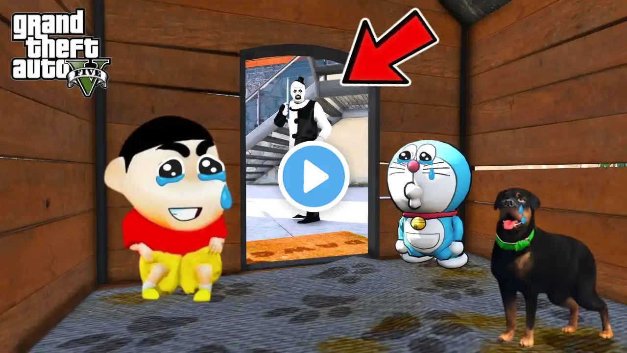 Serbian Dancing Lady Kidnapped Shinchan and Doraemon in GTA 5