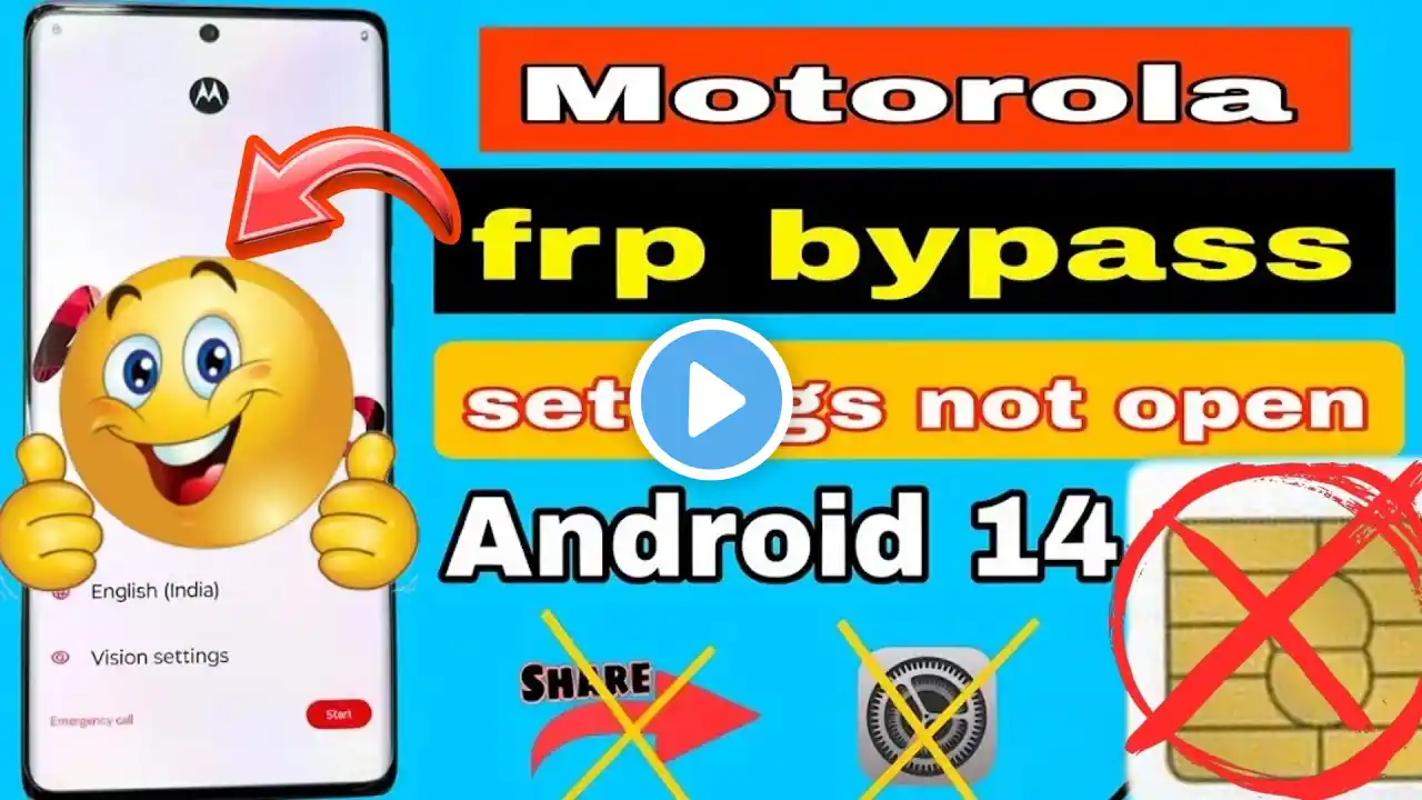 All Moto FRP Bypass 2025 👉 | Google Play Service Not Open | Motorola Frp Bypass Setting Not Open 🔒👉🔓