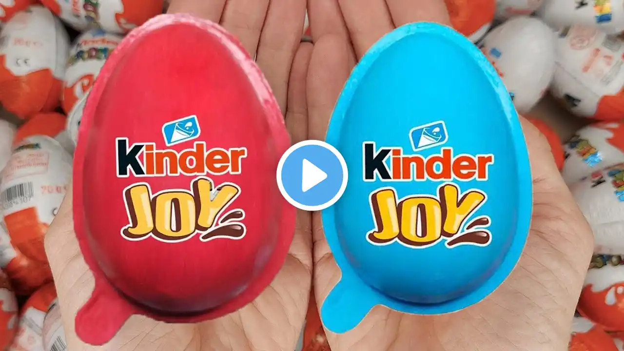 Satisfying Video | Unpacking Yummy Kinder Joy & Kinder Surprise Chocolate Eggs ASMR Candy Opening