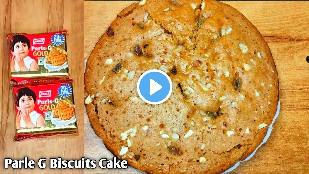 सिर्फ 20 रुपये पारले जी बिस्कुट से बनाये एकदम टेस्टी केक।ParleG Biscuits cake Recipe। No oven No Egg