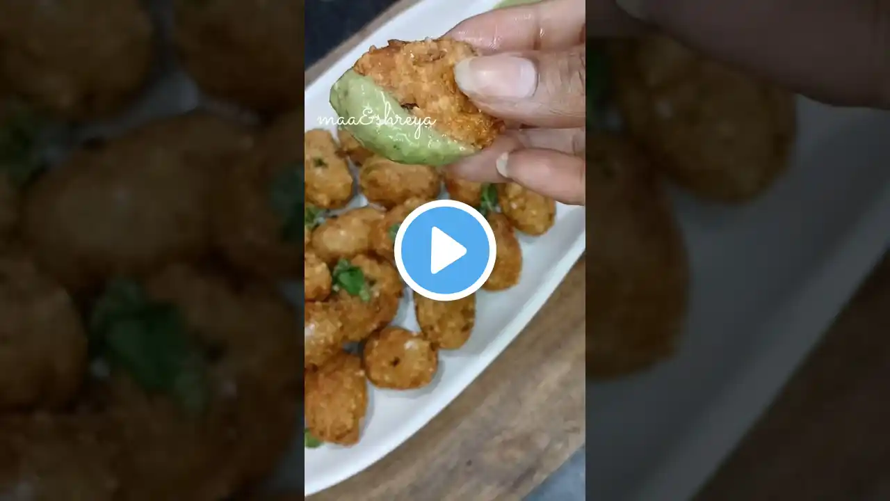 sabudaana potato bites😉 |easy pure veg snacks recipe| #shorts