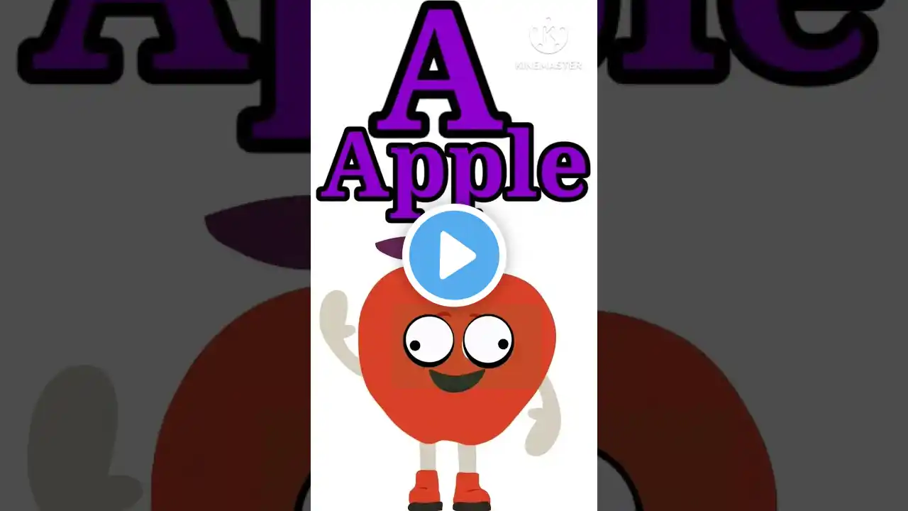 ABC SONGS | A For Apple and more sing Along #abcdsong #rhymes #alphabet #youtubeshorts #shortvideo