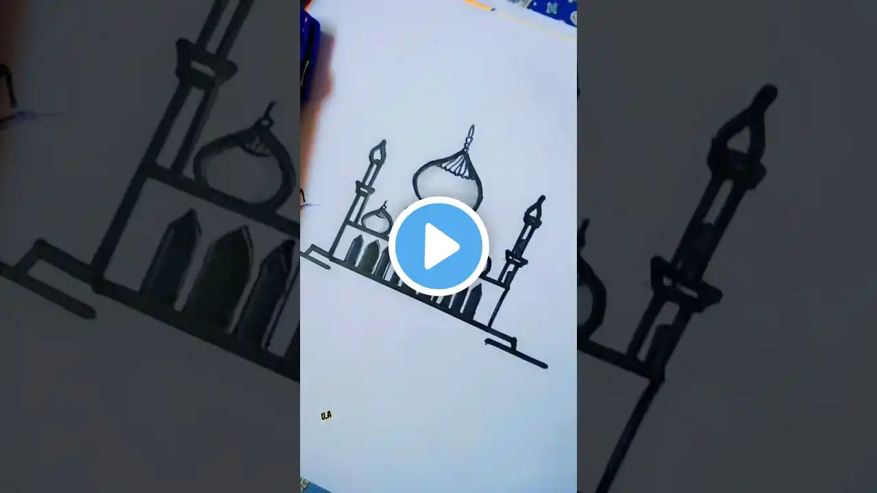 ❤️Taj mahal❤️ #art #tajmahal #drawing utubeshorts #utube #shortsfeed #viralvideo #agra